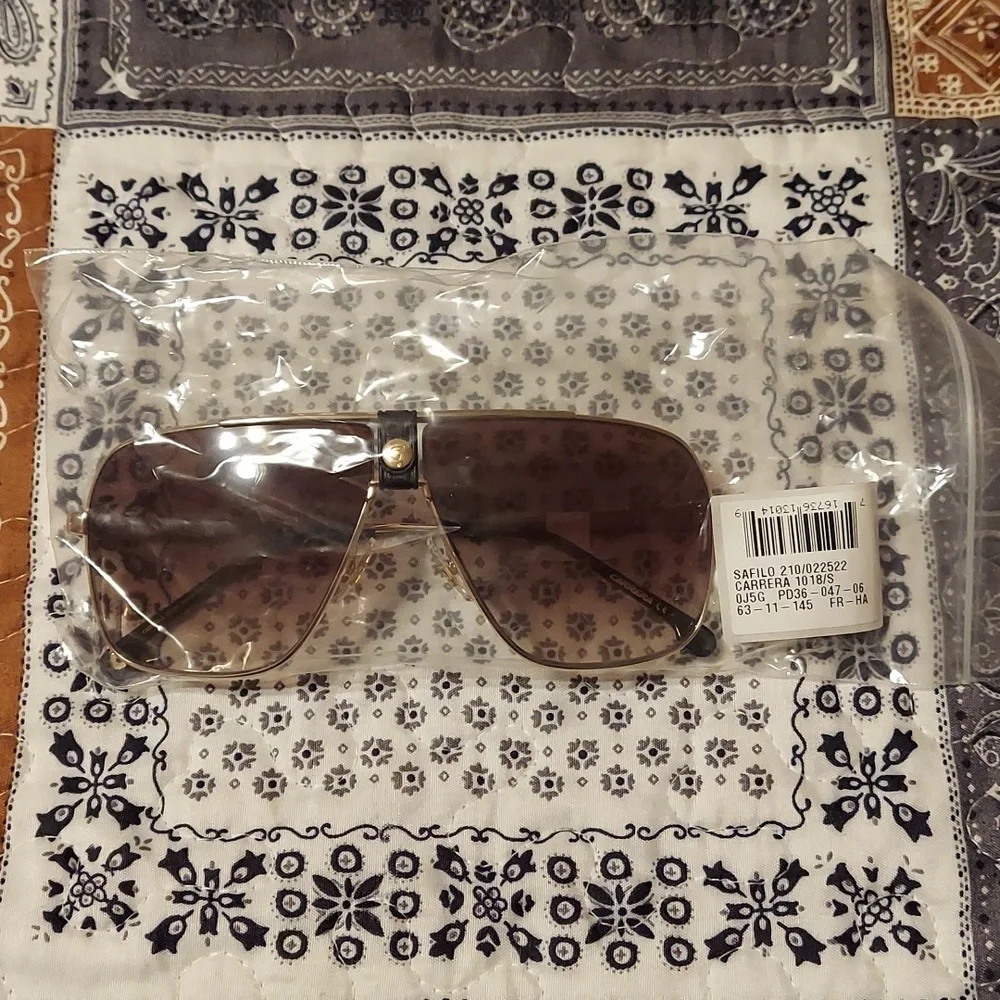 CARRERA 1018S 0J5G Gradient Squared Aviator Sunglasses Unisex 63MM BNWT $220